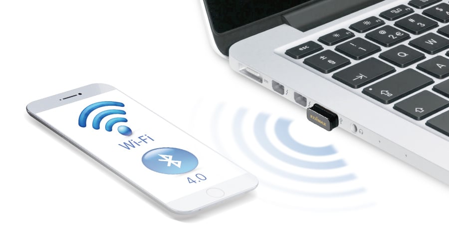 Adattatore USB Compatto 2 in 1 Wi-Fi N150 e Bluetooth 4.0, EW-7611ULB - Edimax ICE-EW7611UL