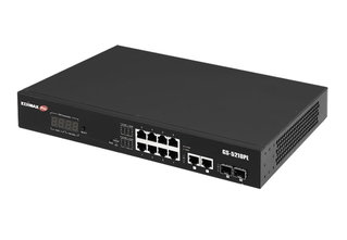 Smart Switch Web 12 Porte Gigabit PoE+ 2 SFP Lungo Raggio - Edimax ICE-GS5210PL