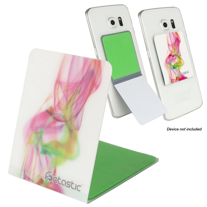 Supporto Smartphone Universale Adesivo Grip Phone con Stand Fumo Bianco - Fontastic ICFT-251597