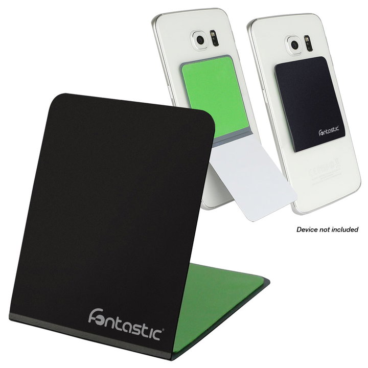 Supporto Smartphone Universale Adesivo Grip Phone con Stand Nero - Fontastic ICFT-251610