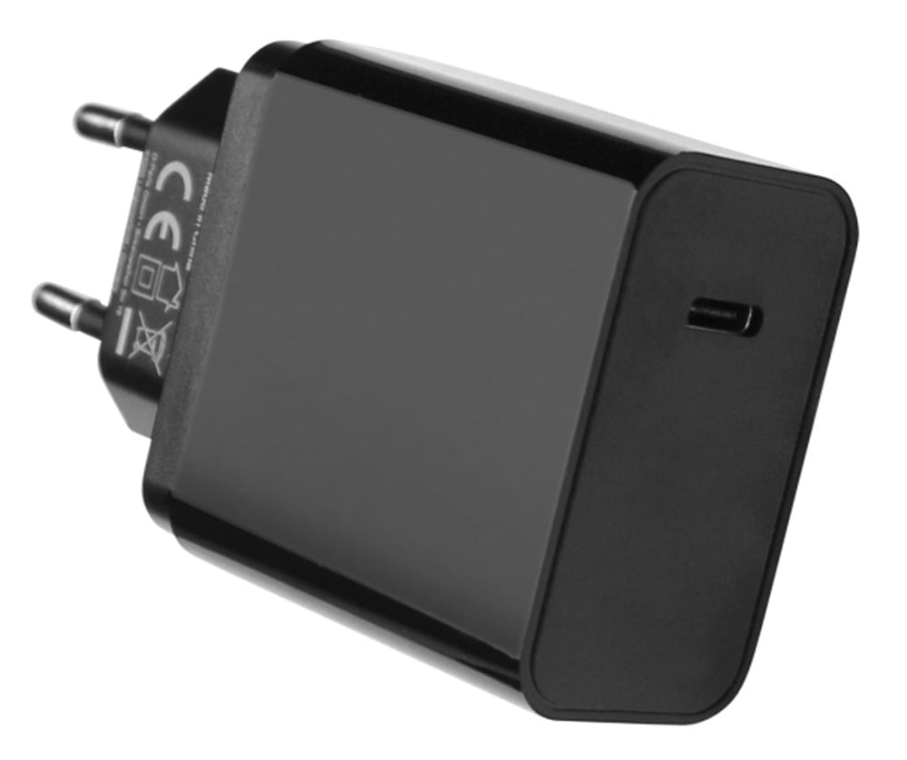 Caricabatterie USB-C™ 25W Ricarica Rapida Nero - Fontastic ICFT-260469