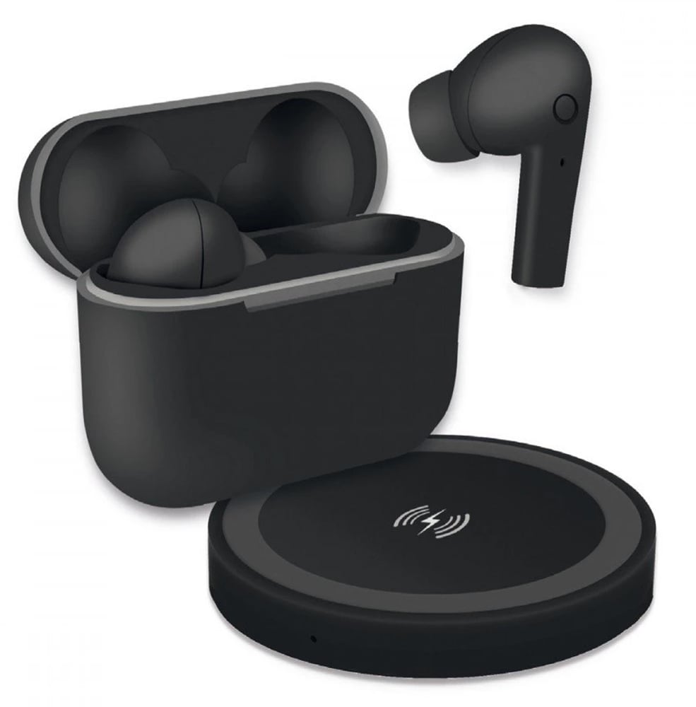 Headphones TWS Jive earphones with USB-C charger and Black Induction Pad - Fontastic ICFT- 261411
