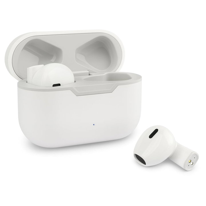 Auricolari Wireless BT V5.1 TWS Riva con Custodia Ricarica Bianco - Fontastic ICFT-261558