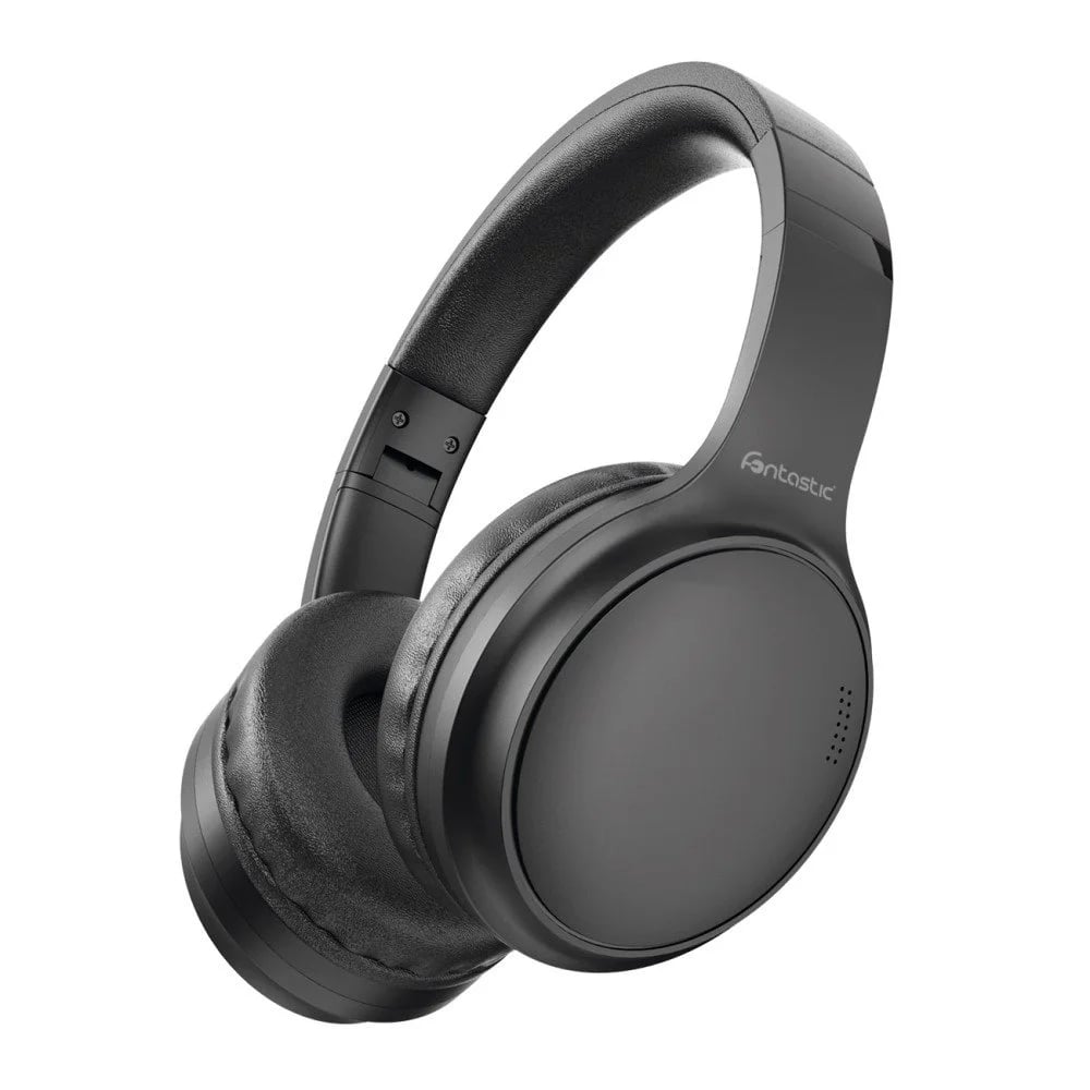 Cuffie Stereo Wireless Pieghevole con Microfono Tonic Nero - Fontastic ICFT-263286