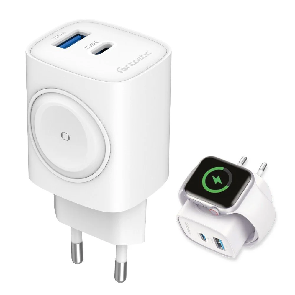 Caricatore Alimentatore GaN 22W da Viaggio Fast Charge USB-A USB-C™ WiGan - Fontastic ICFT-264726