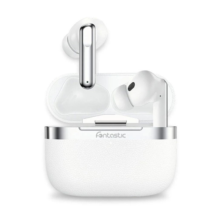 Cuffie Auricolari BT 5.4 TWS con Hybrid ANC + ENC 6 Microfoni Custodia USB-C™ e Ricarica Wireless Bianco - Fontastic ICFT-264733