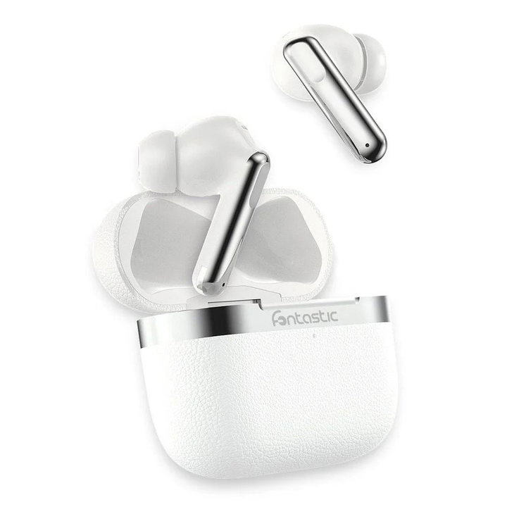 Cuffie Auricolari BT 5.4 TWS con Hybrid ANC + ENC 6 Microfoni Custodia USB-C™ e Ricarica Wireless Bianco - Fontastic ICFT-264733