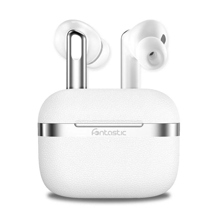 Cuffie Auricolari BT 5.4 TWS con Hybrid ANC + ENC 6 Microfoni Custodia USB-C™ e Ricarica Wireless Bianco - Fontastic ICFT-264733