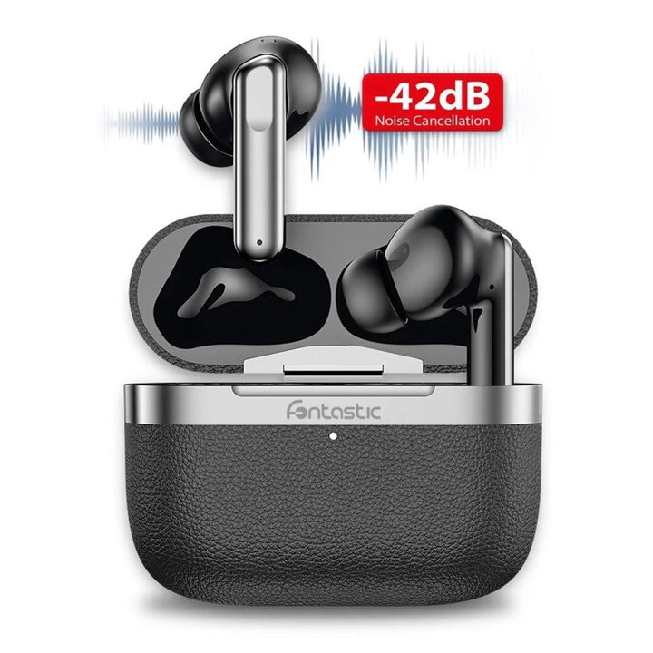 Cuffie Auricolari BT 5.4 TWS con Hybrid ANC + ENC 6 Microfoni Custodia USB-C™ e Ricarica Wireless Nero - Fontastic ICFT-264740