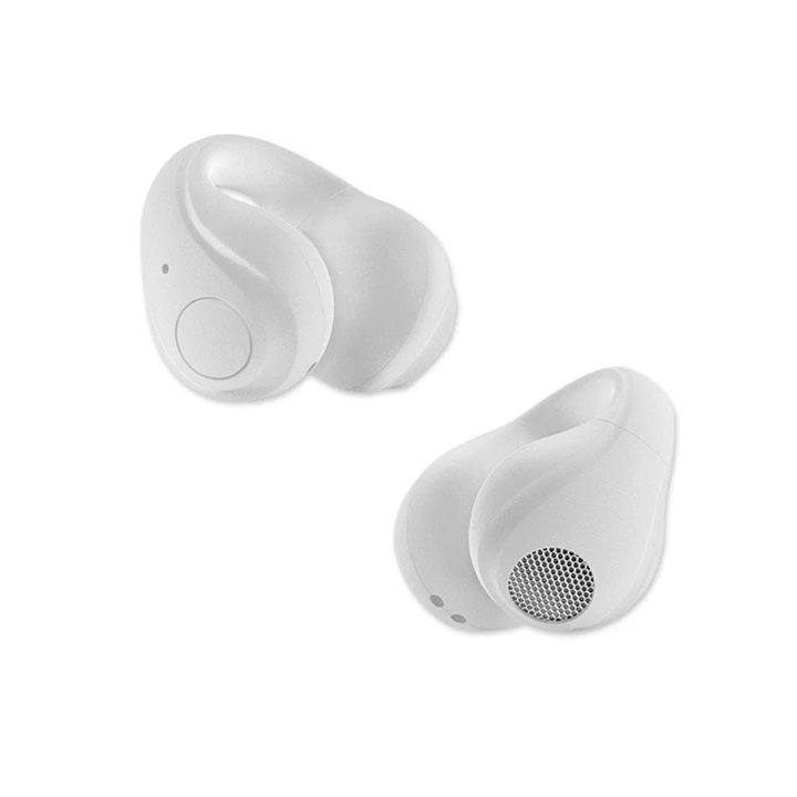Headphones Earphones BT 5.4 TWS with USB-C Charging Case Smart Touch Screen LCD White - Fontastic ICFT- 264757