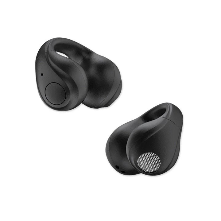 Headphones Earphones BT 5.4 TWS with USB-C Charging Case Smart Touch Screen LCD Black - Fontastic ICFT- 264764