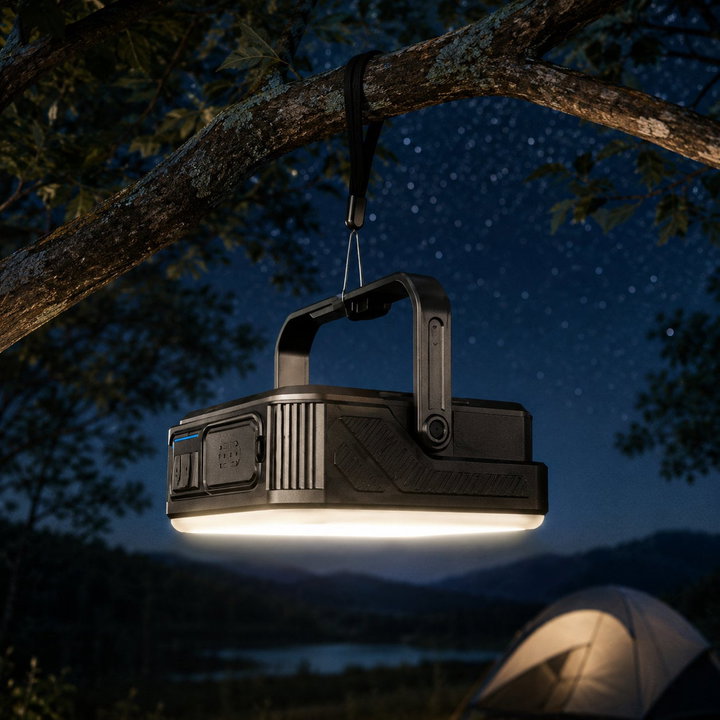 Power Bank Outdoor Solare 10000 mAh con Lampada LED IP65 2xUSB Nero - Fontastic ICFT-265501
