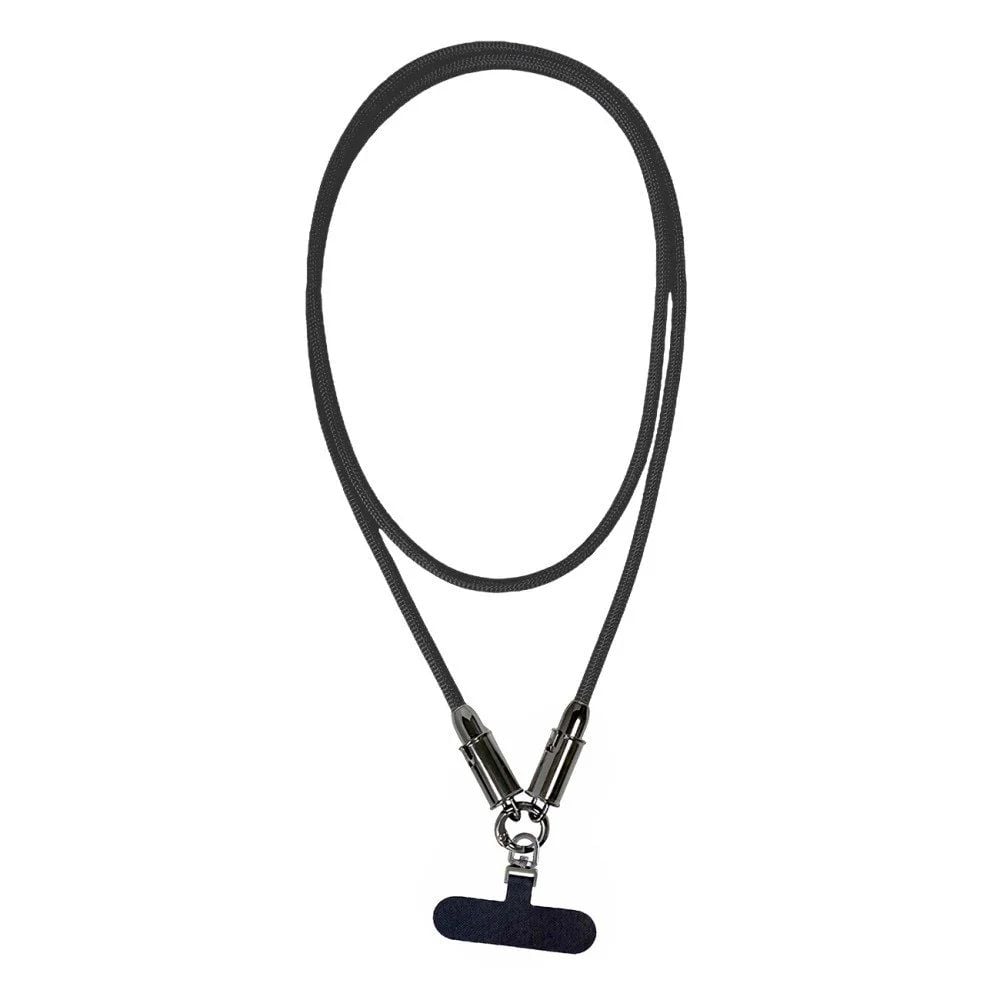Cavo USB-C Maschio Maschio con Lanyard Integrato 60W PD Nylon e Alluminio, Nero - Fontastic ICFT-265525