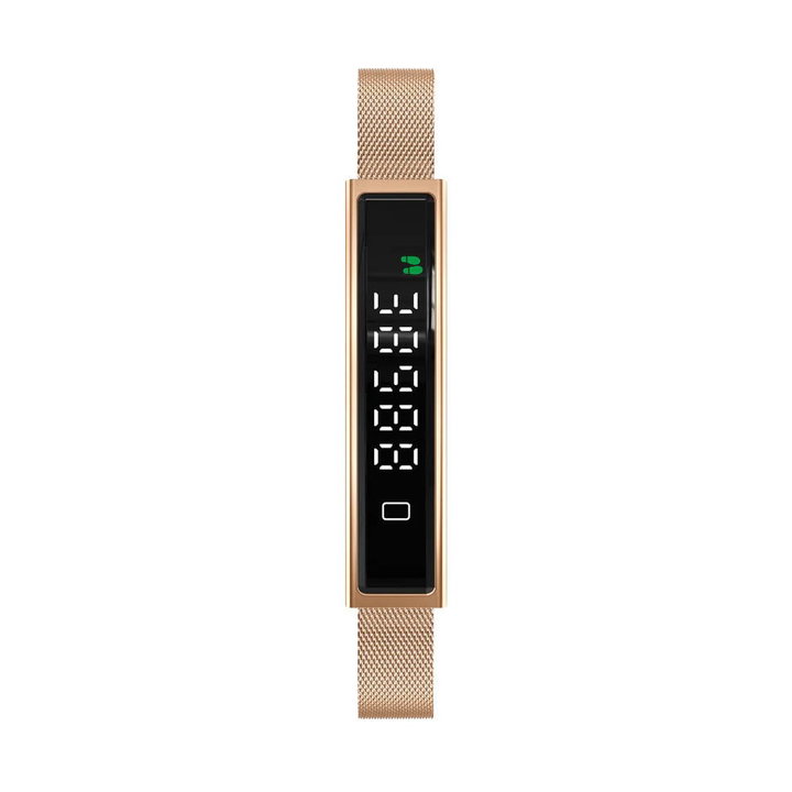 Bracelet Smart Fitness Bluetooth 5.3 Gold LED Display - Fontastic ICFT- 265709