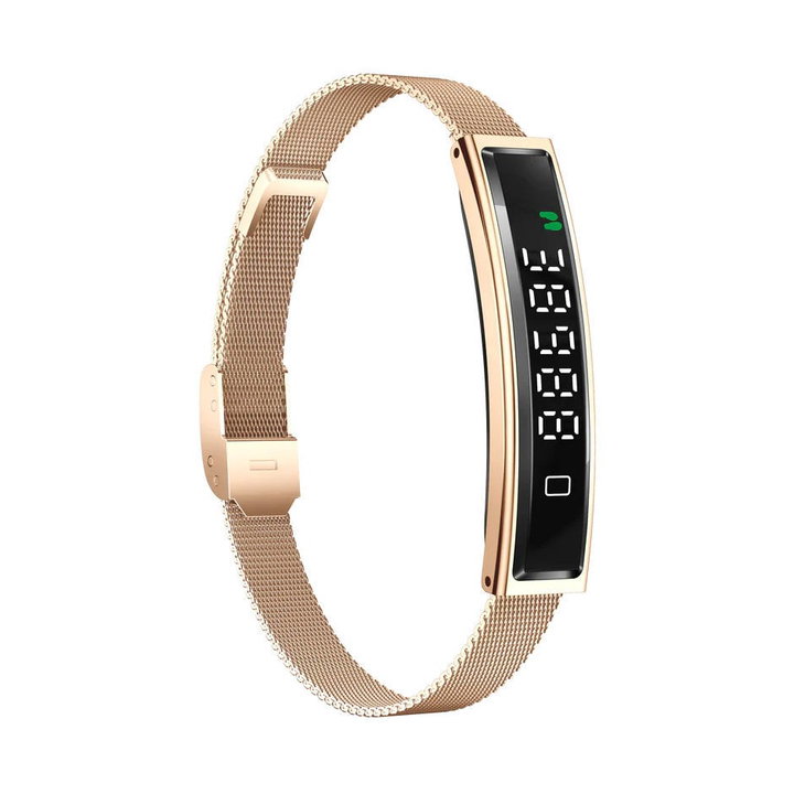 Bracelet Smart Fitness Bluetooth 5.3 Gold LED Display - Fontastic ICFT- 265709