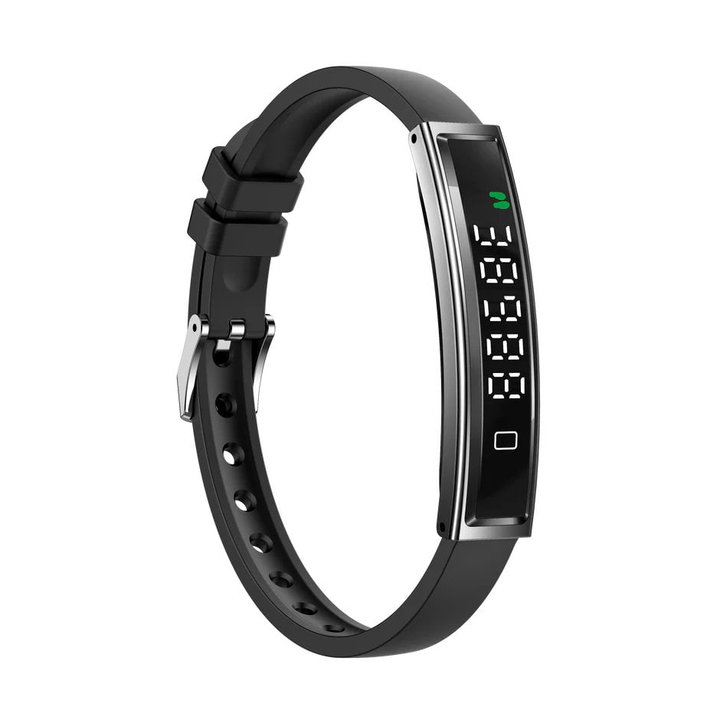 Bracelet Smart Fitness Bluetooth 5.3 Black LED Display - Fontastic ICFT- 265990