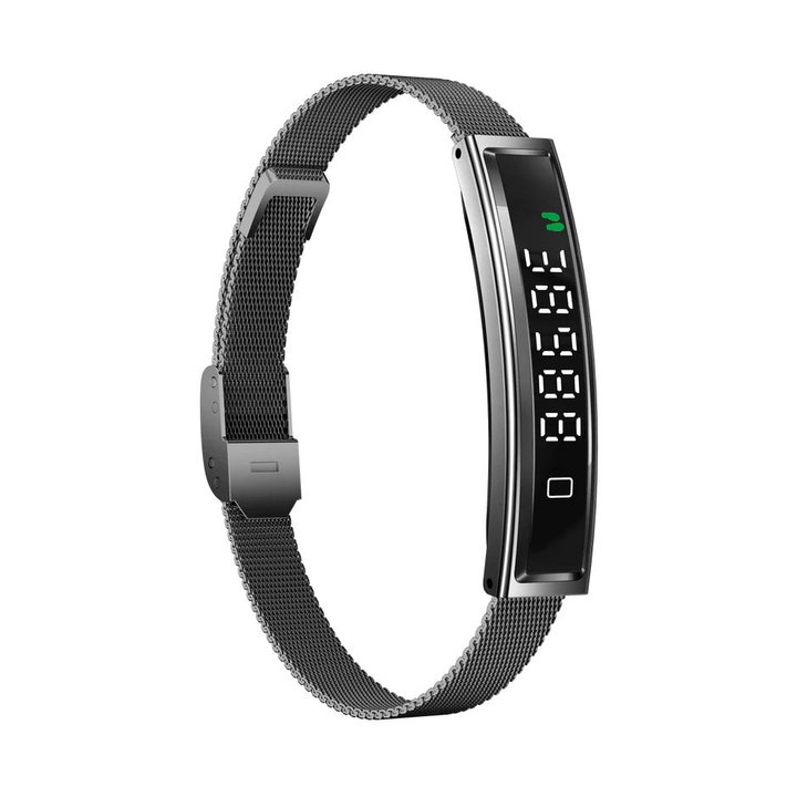 Bracelet Smart Fitness Bluetooth 5.3 Black LED Display - Fontastic ICFT- 265990