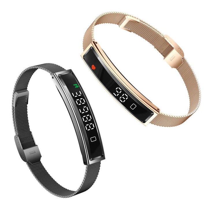 Bracelet Smart Fitness Bluetooth 5.3 Black LED Display - Fontastic ICFT- 265990