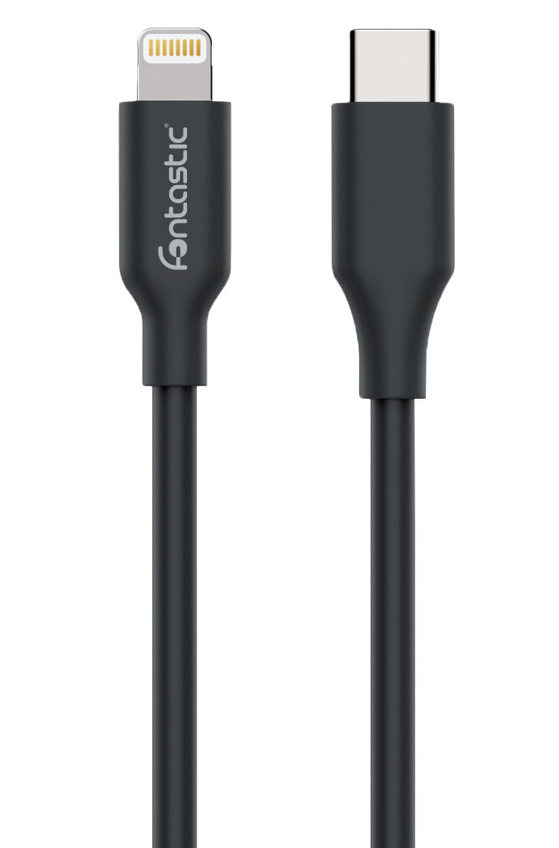 Data Cable Was USB-C to Lightning 1.2 m Black - Fontastic ICFT- 462009