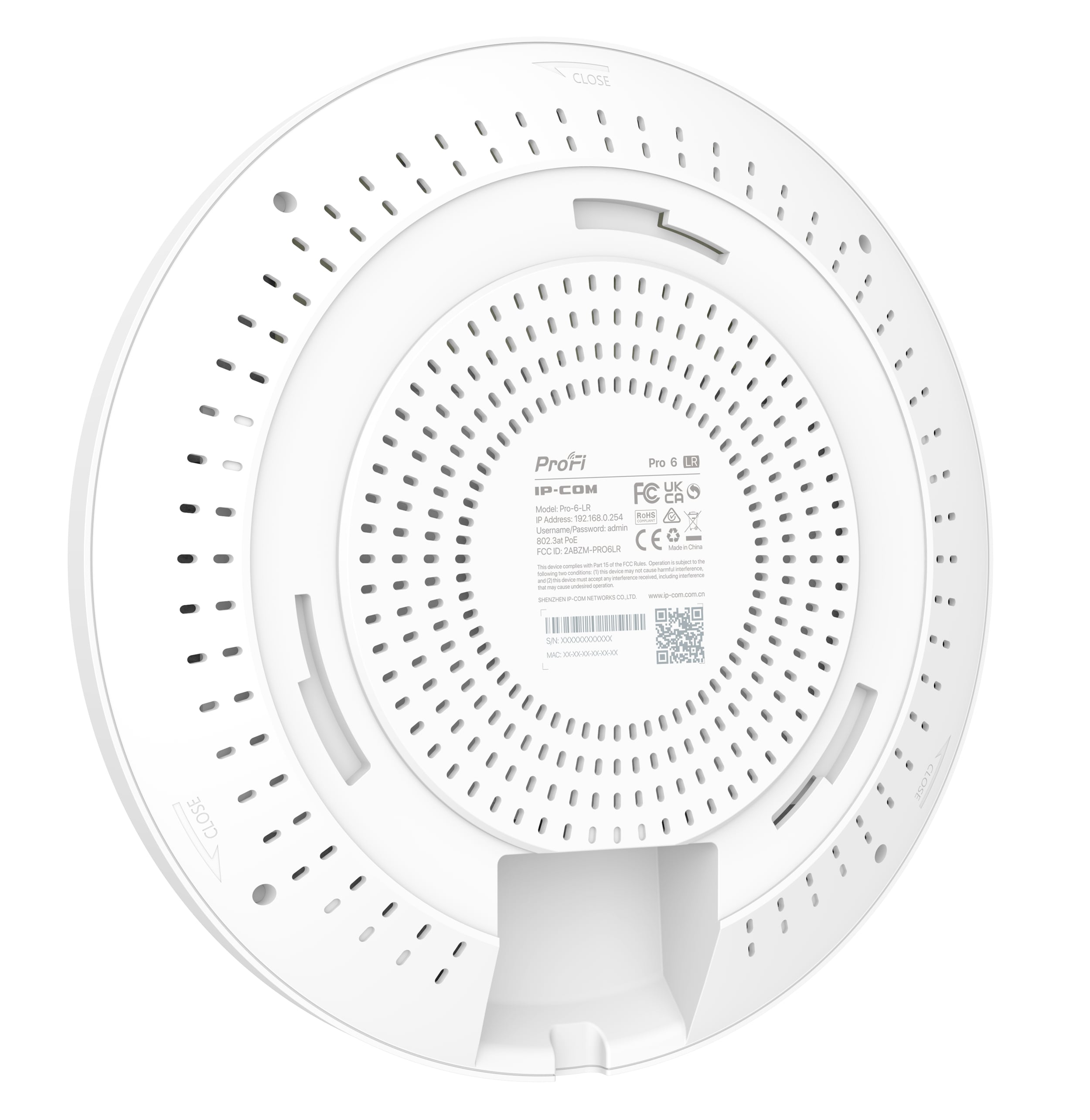 Punto di Accesso a Lungo Raggio Dual Band 802.11AX, PRO-6-LR - Ip-com ICIP-PRO6LR