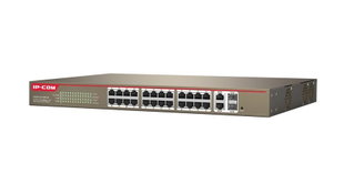 Switch 24 porte 10/100 con 2 porte Gigabit/SFP combo Web-Smart PoE - Ip-com ICIP-S3300-26