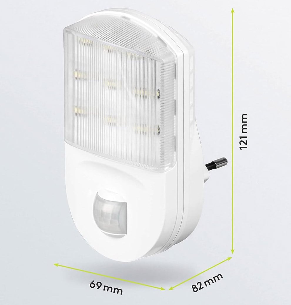 Luce Notturna LED con Sensore di Movimento ad Infrarossi - Goobay ICLLE001