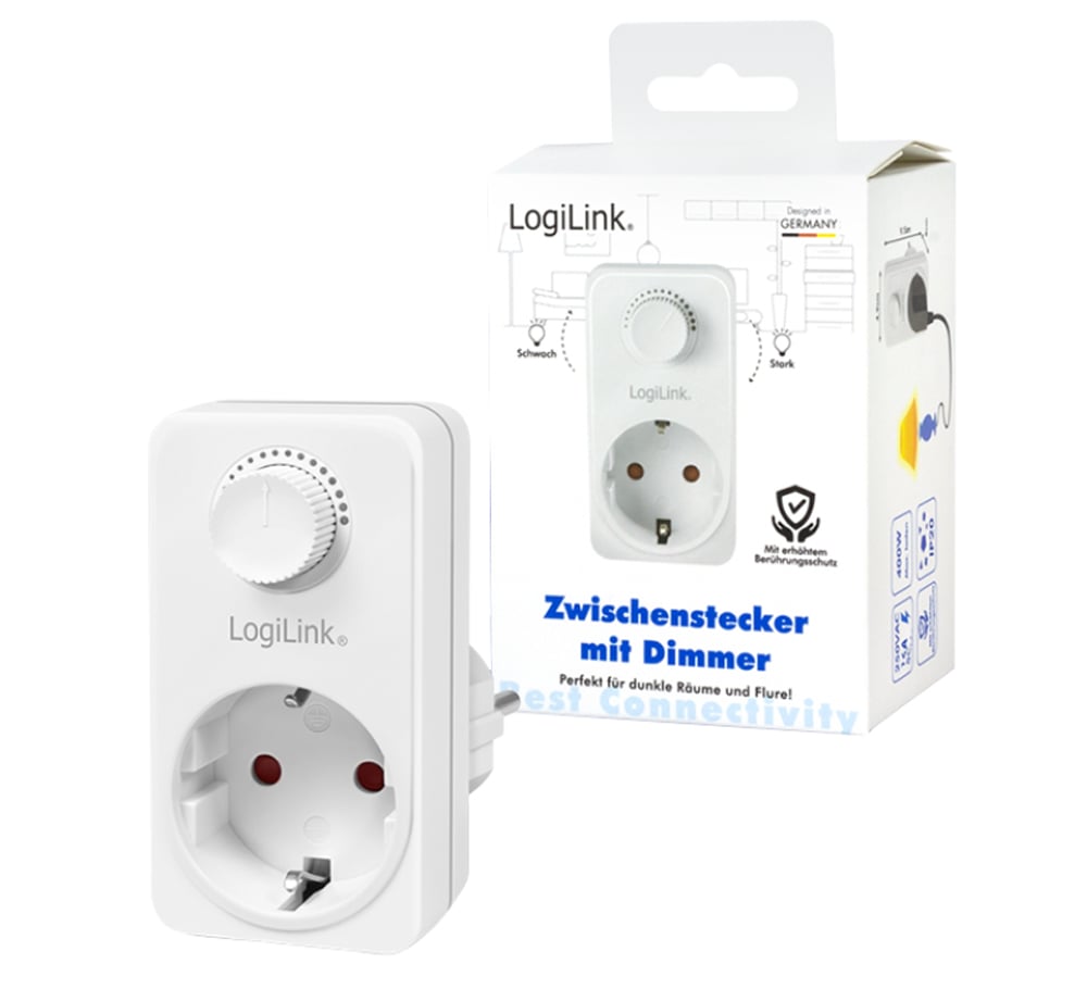 Adapter with Dimmer 1 x EEC 7 / 3 IP 20 - Logilink ICLLE 005 DIM