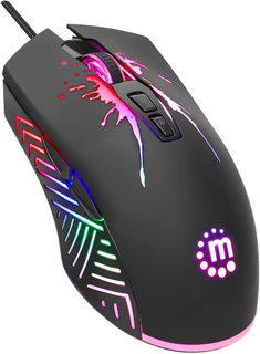 Optical Mouse USB Gaming 7200 Dpi LED Backlight RGB - Manhattan ICMG 220