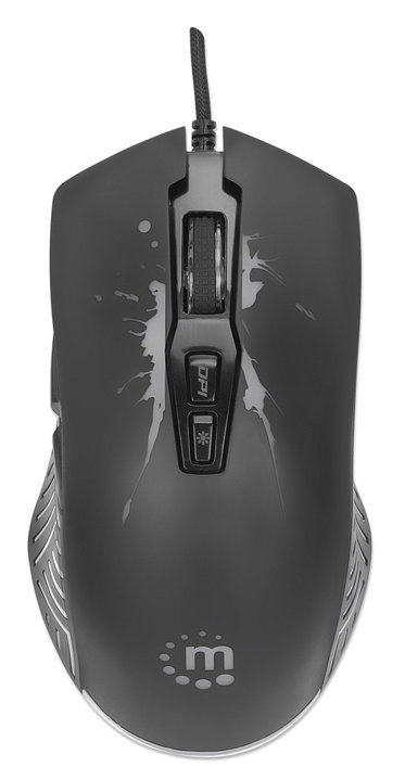 Mouse Ottico USB Gaming 7200 Dpi Retroilluminazione LED RGB - Manhattan ICMG220