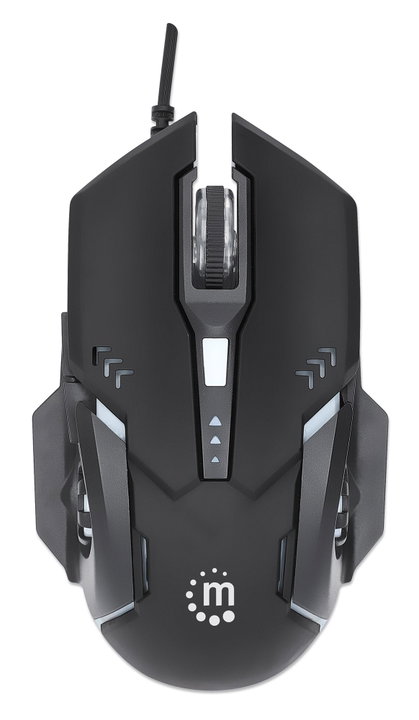 Mouse ottico USB gaming 3200 Dpi retroilluminazione LED RGB - Manhattan ICMG782