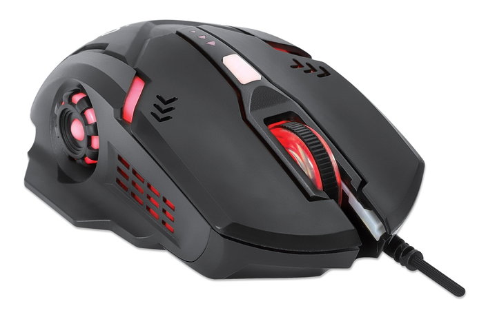 Mouse ottico USB gaming 3200 Dpi retroilluminazione LED RGB - Manhattan ICMG782