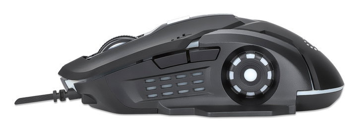 Mouse ottico USB gaming 3200 Dpi retroilluminazione LED RGB - Manhattan ICMG782