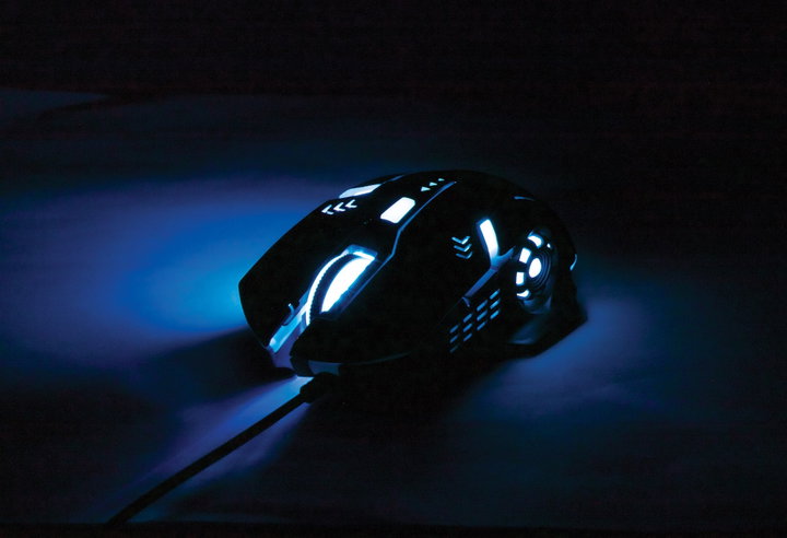 Mouse ottico USB gaming 3200 Dpi retroilluminazione LED RGB - Manhattan ICMG782