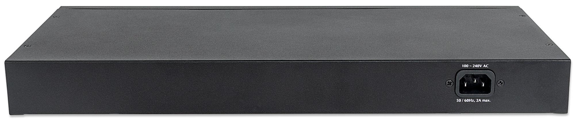 Switch Gigabit 16 Porte Ethernet PoE+ Nero - Intellinet ICNSP016