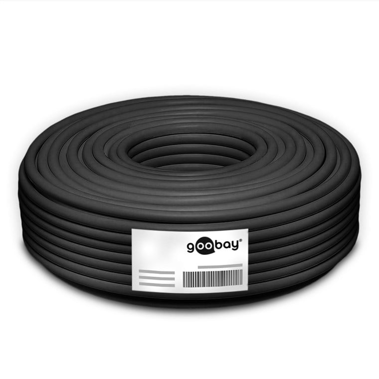 Cavo Coassiale Ethernet RG58 50 Ohm Schermato 100m - Goobay ICOAX58-0100