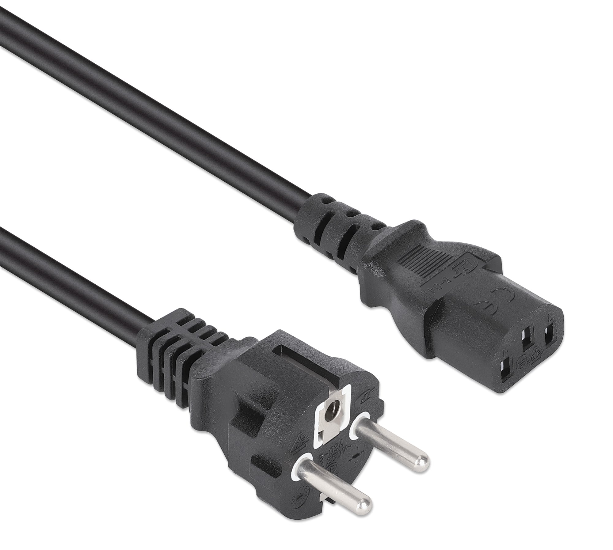 Cavo alimentazione C13 F a Schuko 1m Nero - Manhattan ICOC 01-NC-D-010