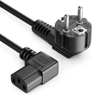 Power C cable C 13 Angle in Schuko Angle 2 m - Manhattan ICOC 01 -NC-D/ANG