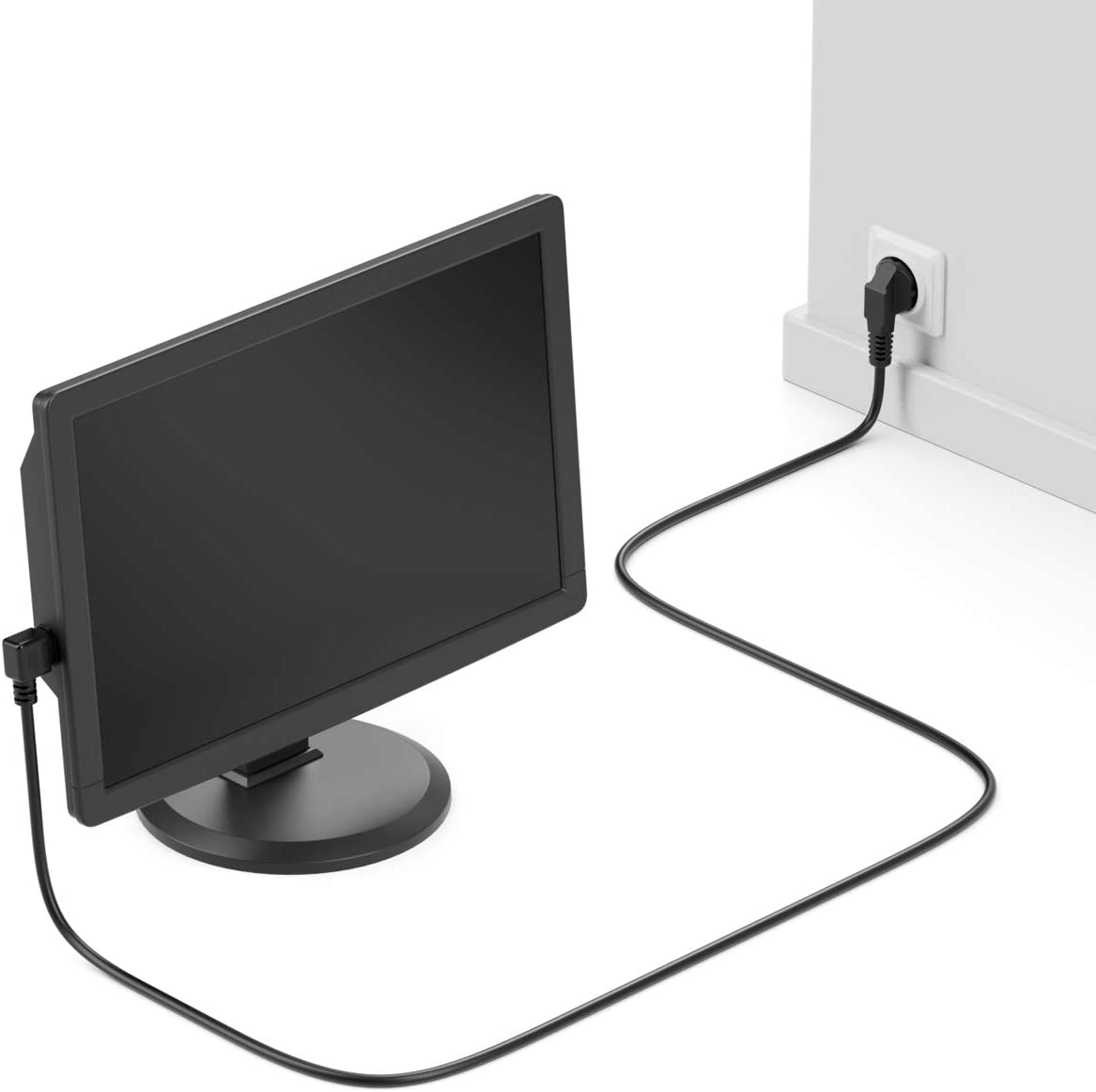 Cavo alimentazione C13 Angolato a Schuko Angolato 3m - Goobay ICOC 01-NC-D/ANG3