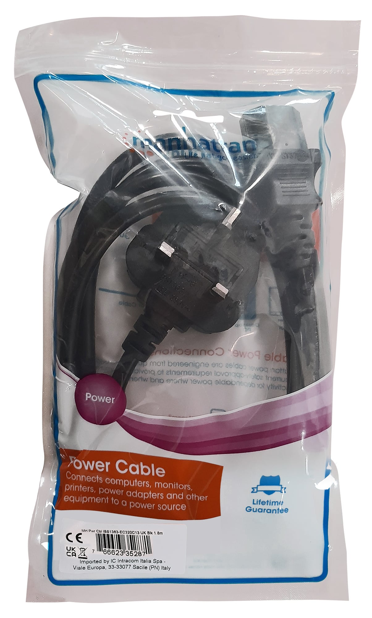 Cavo di Alimentazione Maschio UK a C13 (IEC 60320) - Manhattan ICOC 01-NC-GBM