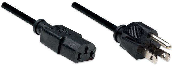 1,8 black power cable - Manhattan ICOC 01 -NC-US