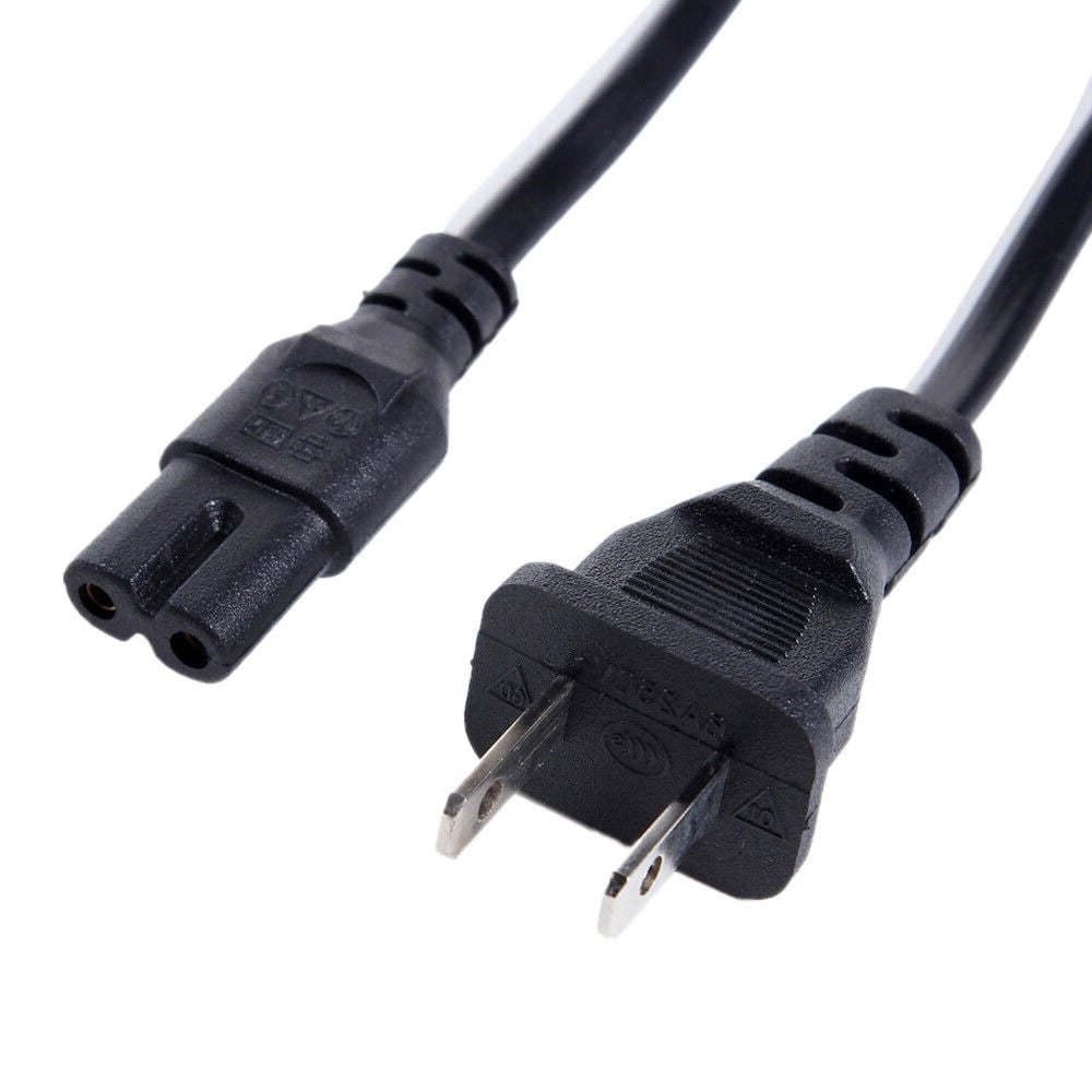 Cavo di Alimentazione C7 F a Spina Americana NEMA 5-15P 1,8m Nero - ICOC 01-NC-USC7