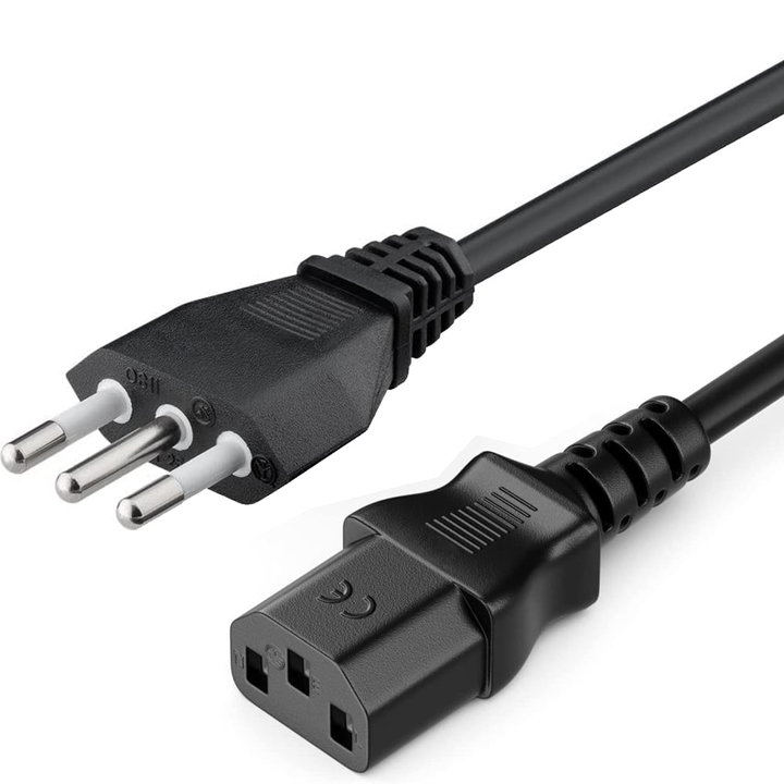 C 13 F power cable in Italian 1,8 m black - Manhattan ICOC 01 -NC/I