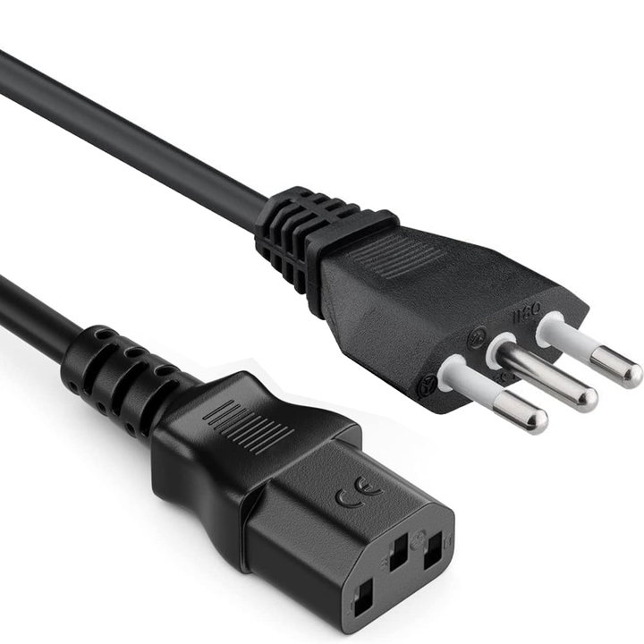 C 13 F power cable in Italian 1,8 m black - Manhattan ICOC 01 -NC/I