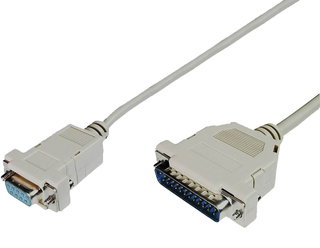 Cable AT crossover DB 9 F/DB 25 M 1,8 m - Manhattan ICOC 010 -NM