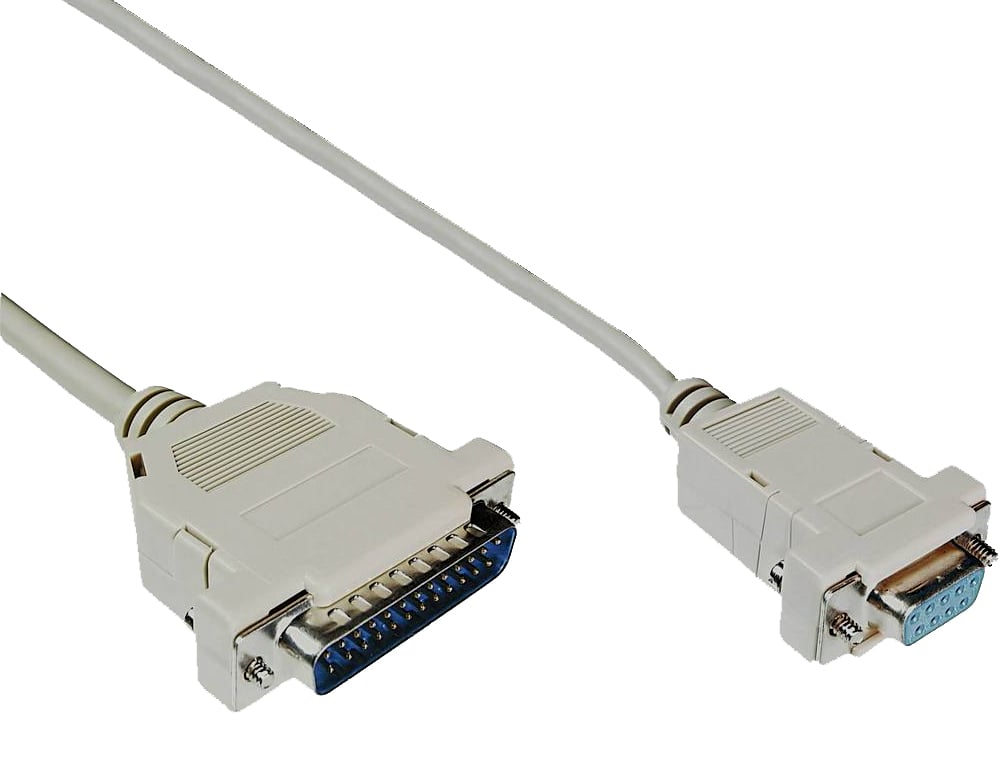 Cable AT crossover DB 9 F/DB 25 M 1,8 m - Manhattan ICOC 010 -NM