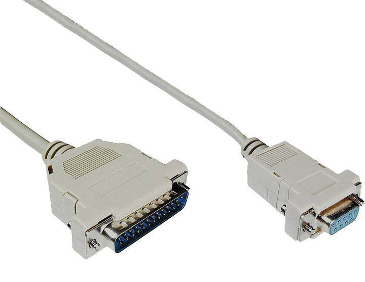 Cable AT crossover DB 9 F/DB 25 M 1,8 m - Manhattan ICOC 010 -NM