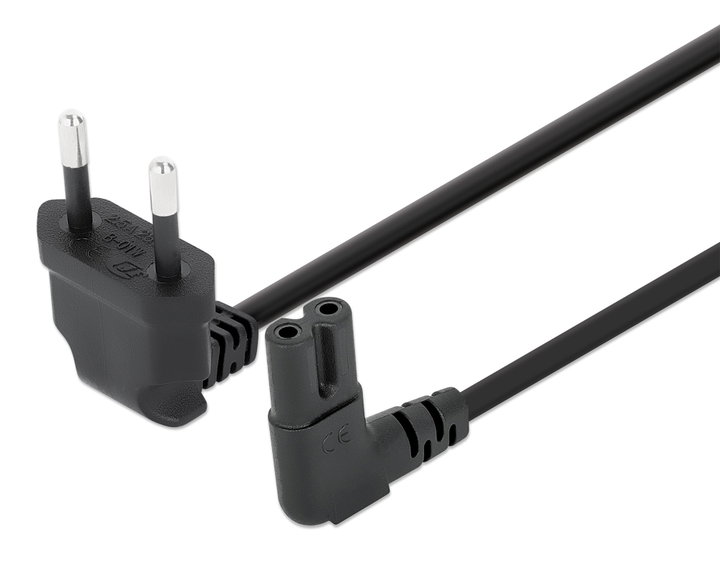 Cable Power C 7 to Italian Anglers 2 m Black - Manhattan ICOC 02 -NC-ANG 20 BMH
