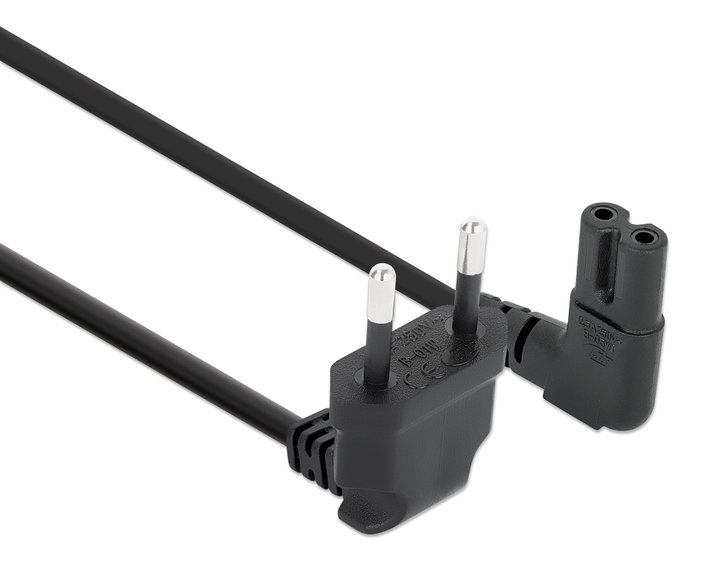 Cable Power C 7 to Italian Anglers 2 m Black - Manhattan ICOC 02 -NC-ANG 20 BMH