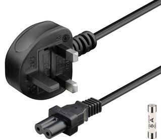 Cable Power C 7 to English Plug UK - Goobay ICOC 02 -NC/UK