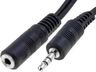 Stereo audio extension 3.5 jack mm M/F 2 m - Goobay ICOC 02 -SB-HP